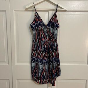 Collective Concepts Blue and Red Spaghetti Strap Sundress